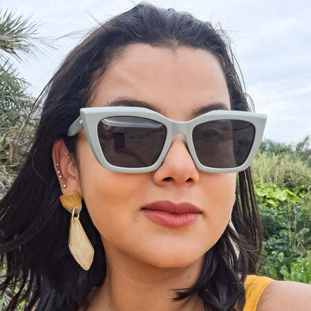 Óculos Al Mare Denise Gatinho Armação Cinza