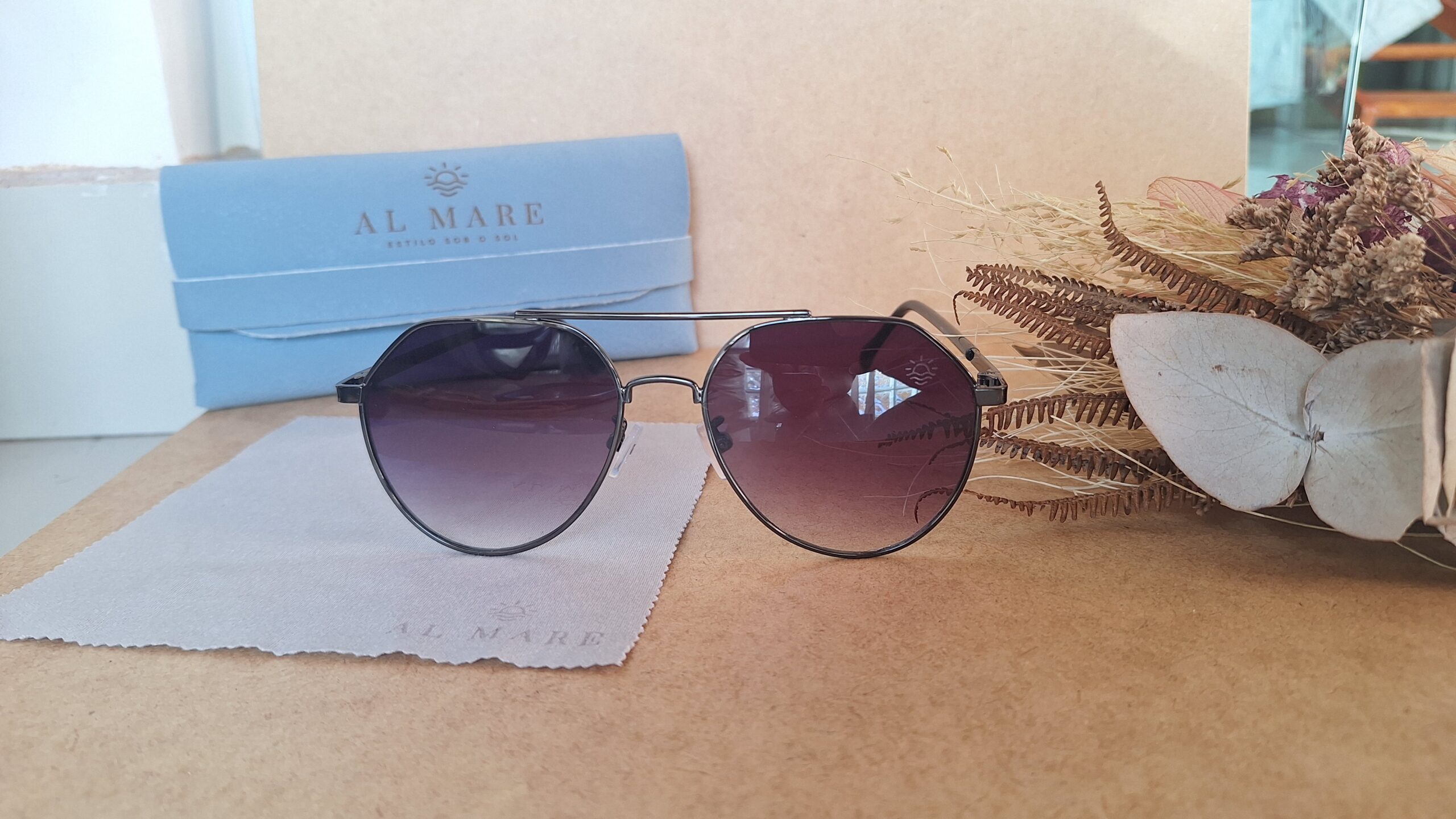 Óculos Al Mare Aviador Pacific Metálico - Imagem 11