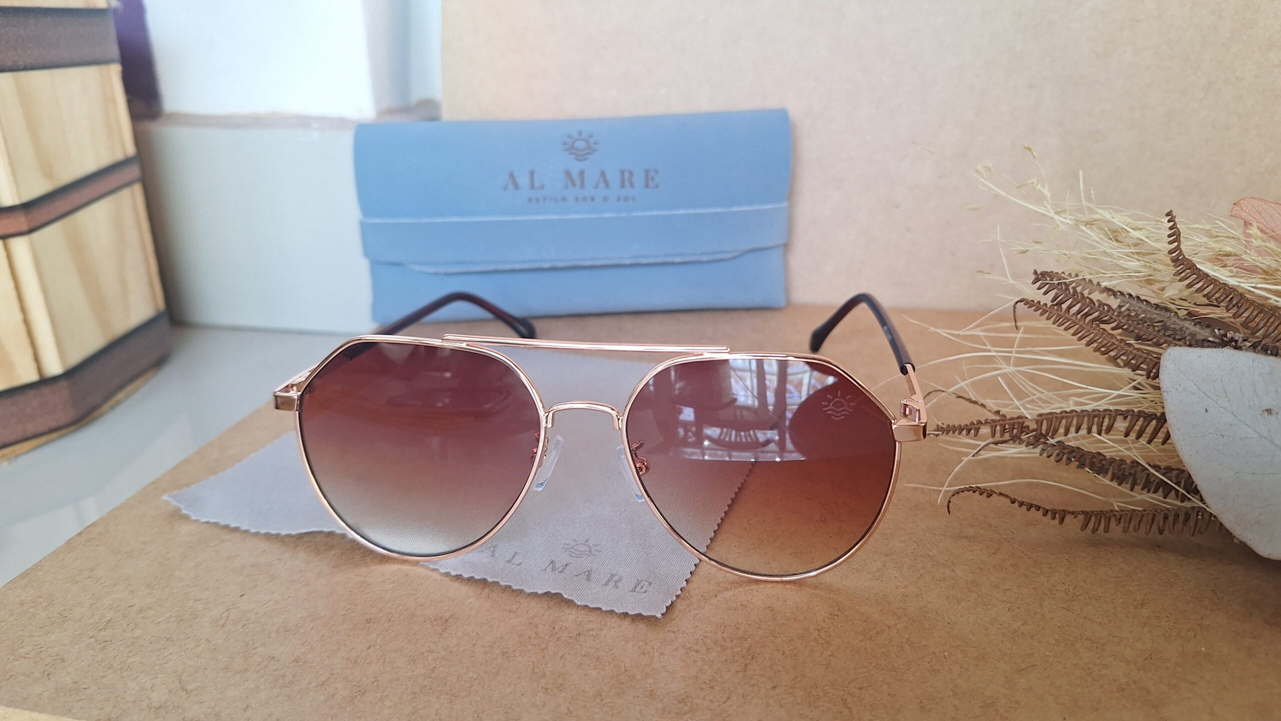 Óculos Al Mare Aviador Pacific Metálico - Imagem 3