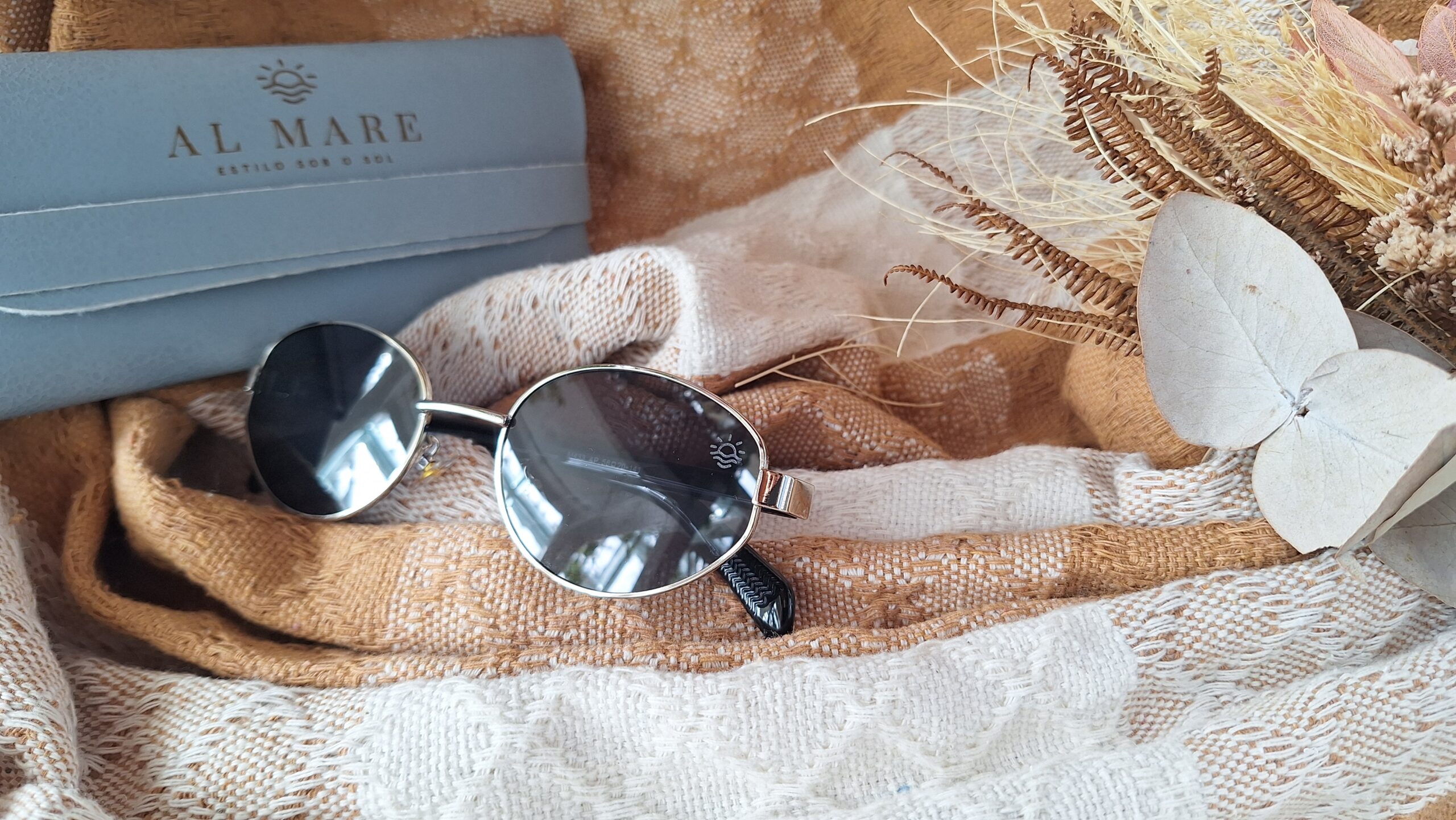 Óculos Al Mare Píer Oval com Acabamento Metálico - Imagem 6