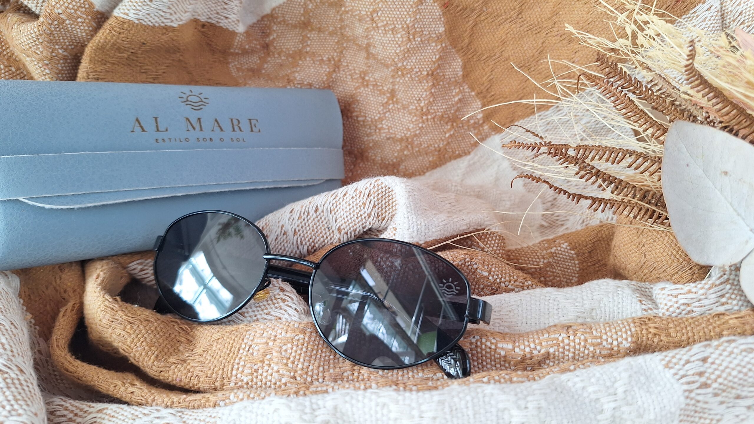 Óculos Al Mare Píer Oval com Acabamento Metálico - Imagem 8