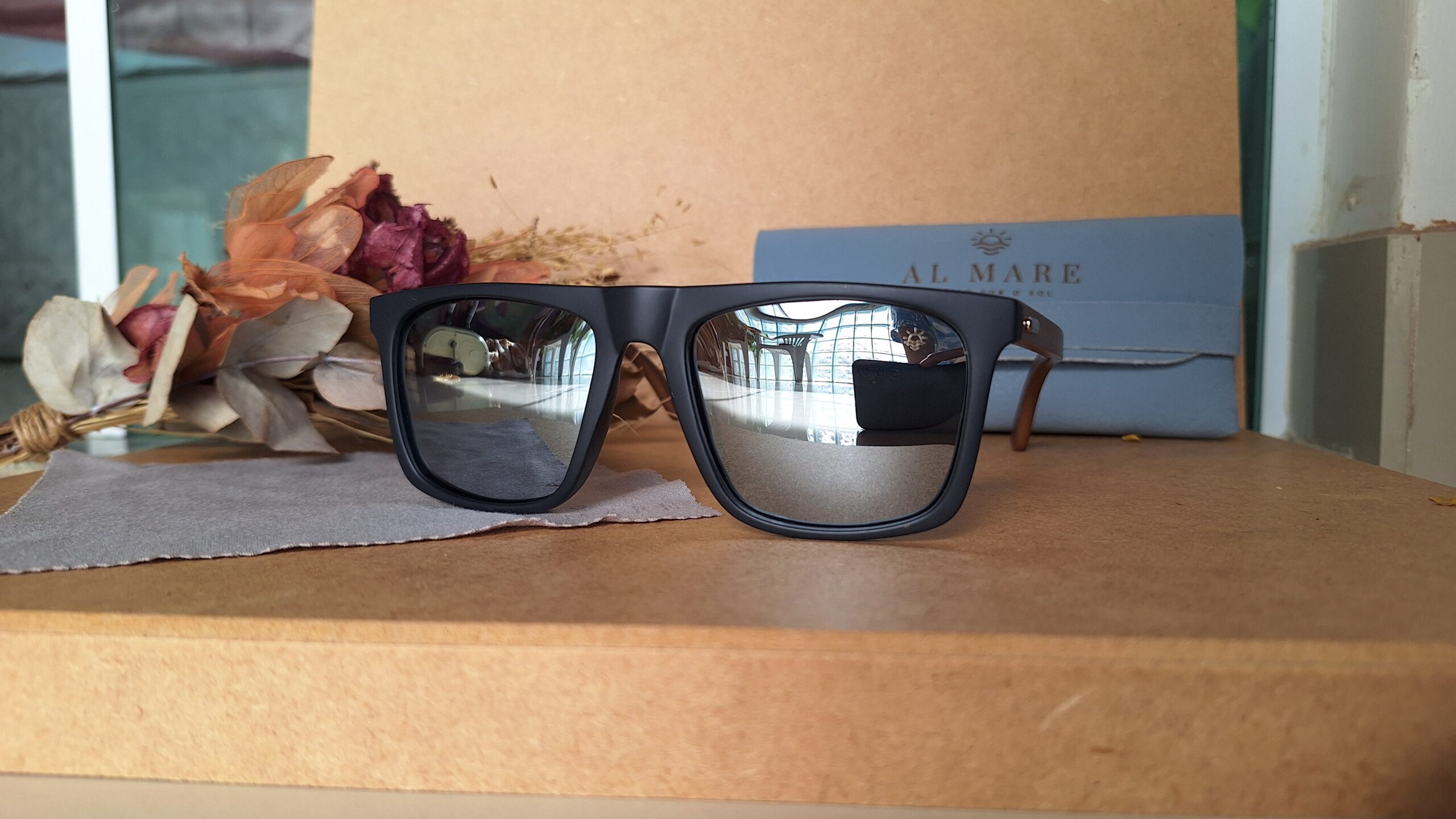 Óculos Al Mare Escotilha Bambu Espelhado - Imagem 5