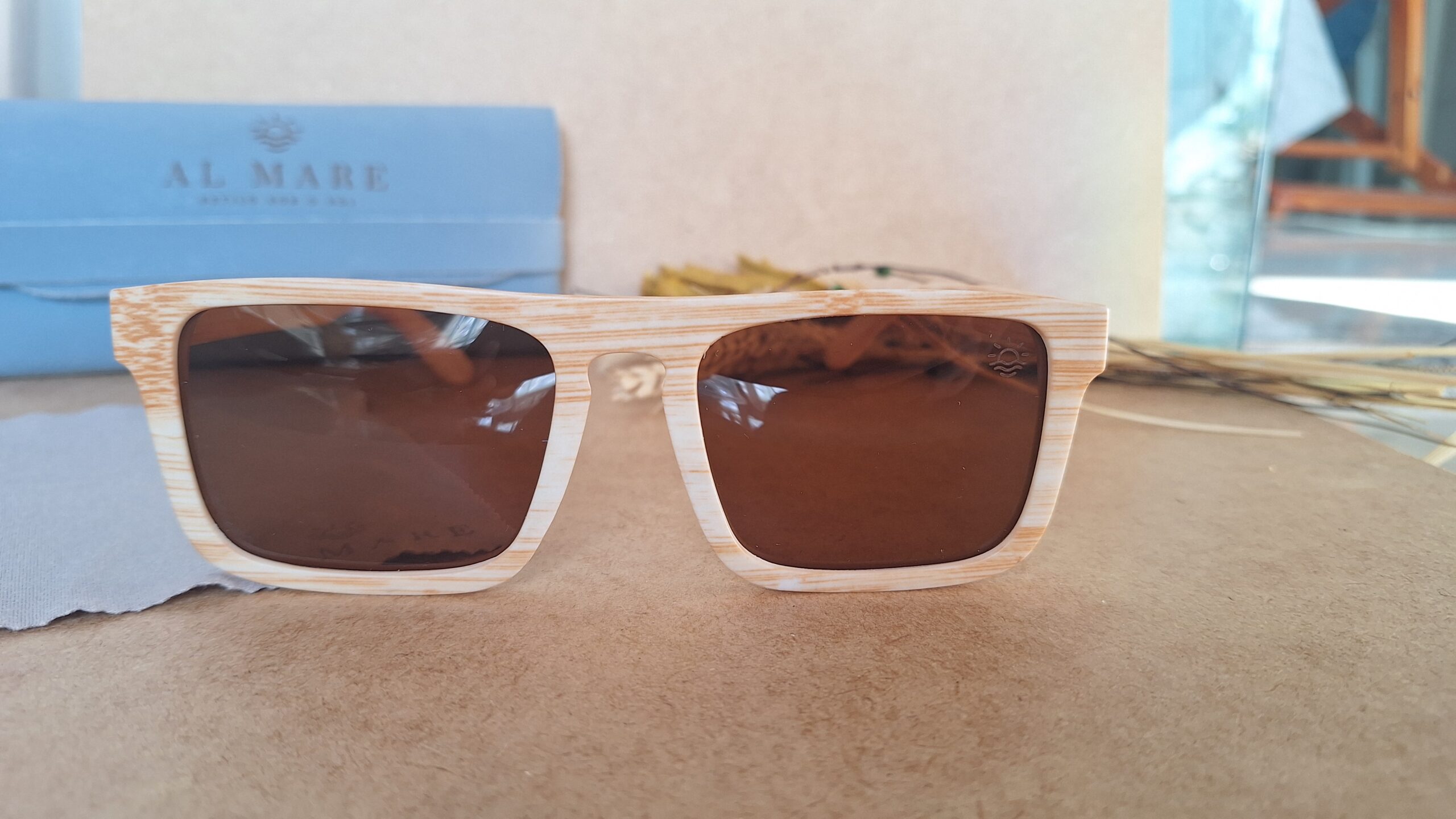 Óculos Al Mare Dylan Retangular Bambu - Imagem 4